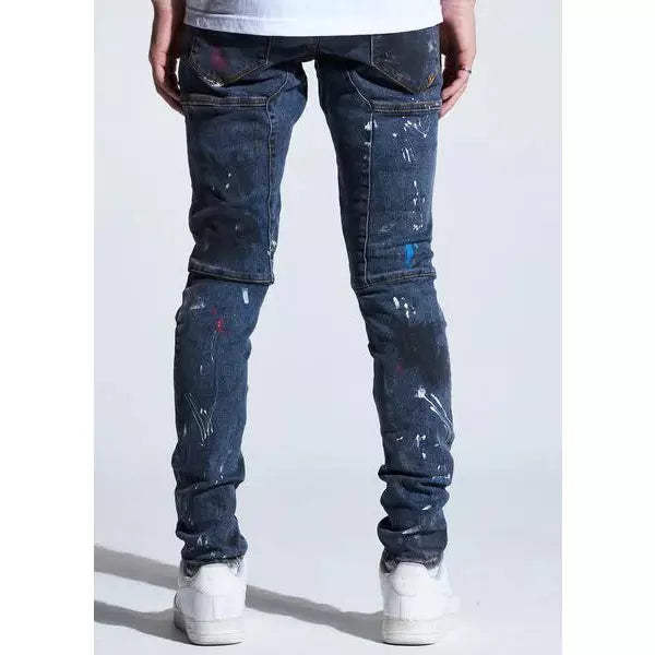 Crysp Denim Kurt Indigo Paint Denim (CRYSPHOL20-124)