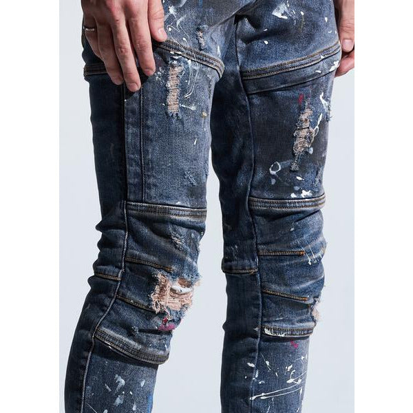 Crysp Denim Kurt Indigo Paint Denim (CRYSPHOL20-124)