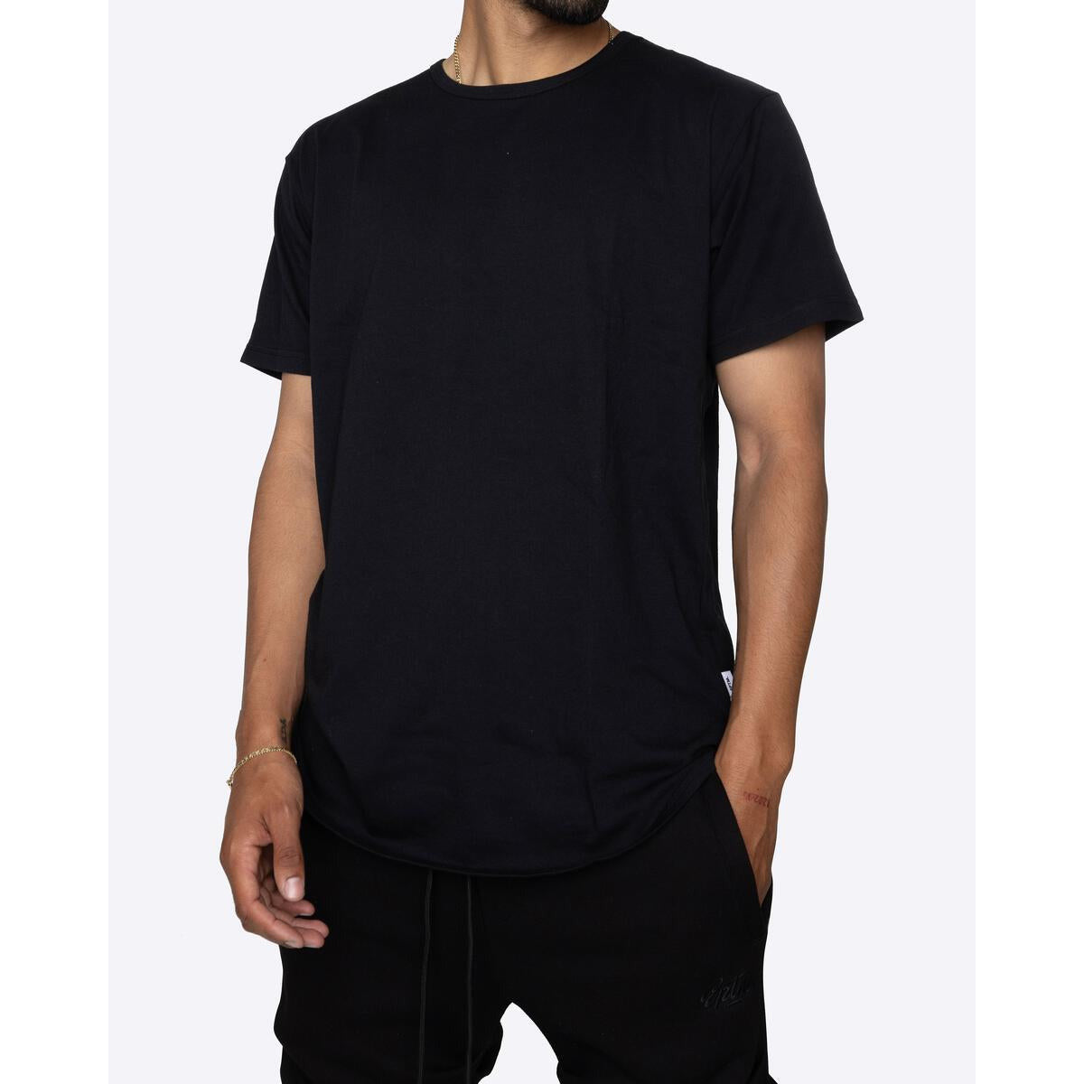 EPTM OG Long Tee - Black (EP5062) close-up of fabric texture