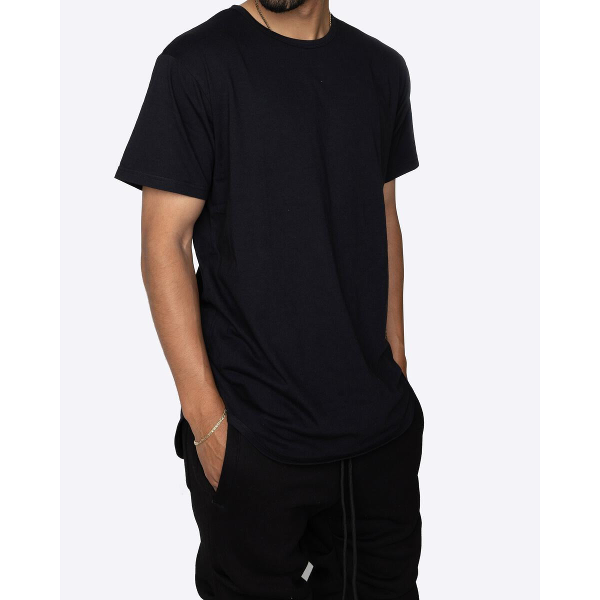 EPTM OG Long Tee - Black (EP5062) front view with logo detail