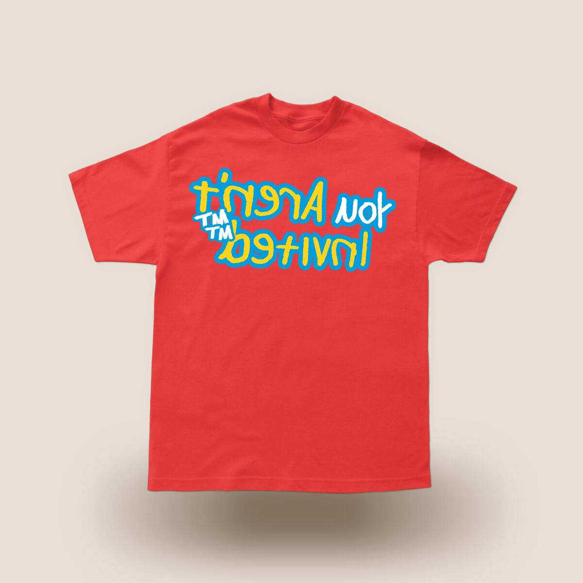 Hyde Park Cash Only Red Tee - Men's stylish and comfortable t-shirt with bold red color and Cash Only text design