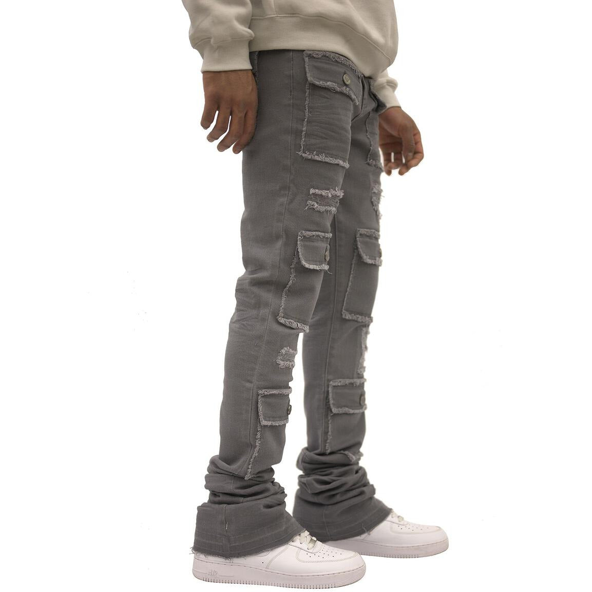 Doctrine Savant Stacked Jeans - Gray