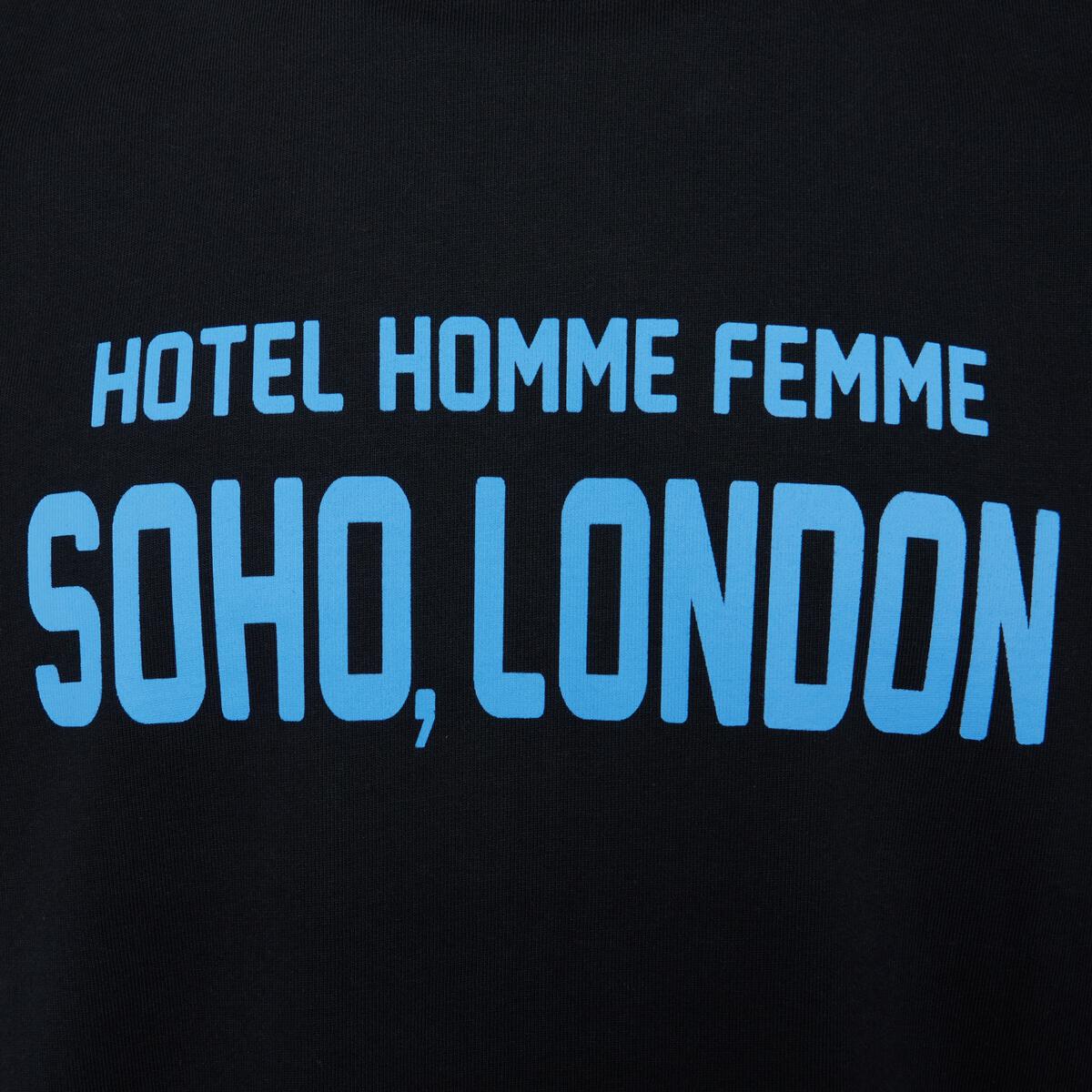 Homme + Femme London Hotel Tee - Black/Blue