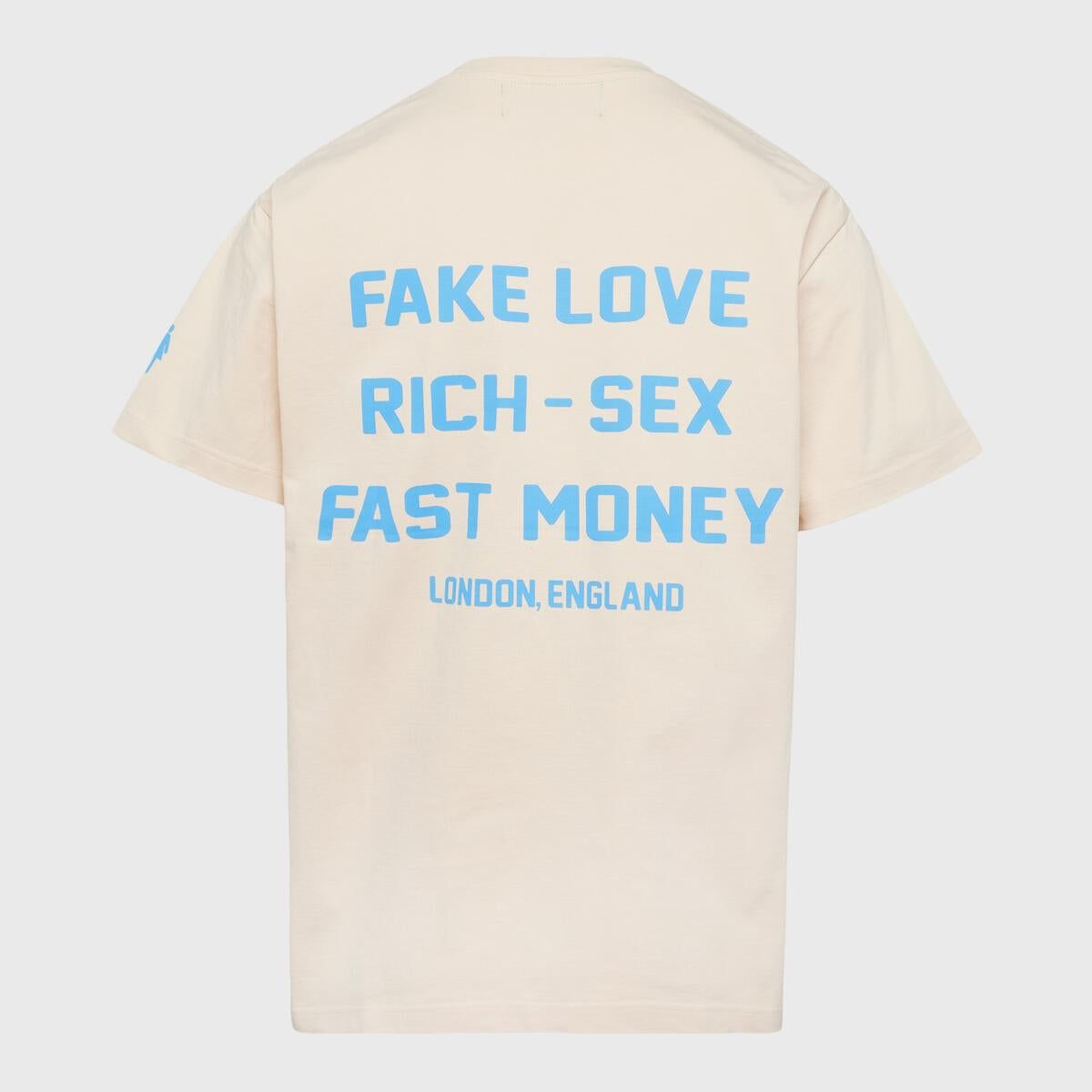 Homme + Femme London Hotel Tee - Cream/Blue