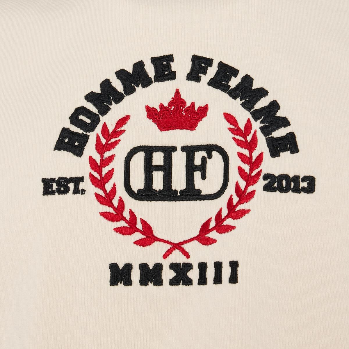 Homme + Femme Royal Crest Tee - Cream