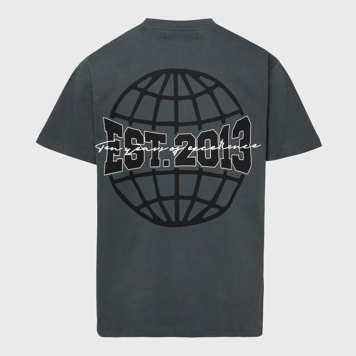 Homme + Femme Global Logo Tee - Charcoal