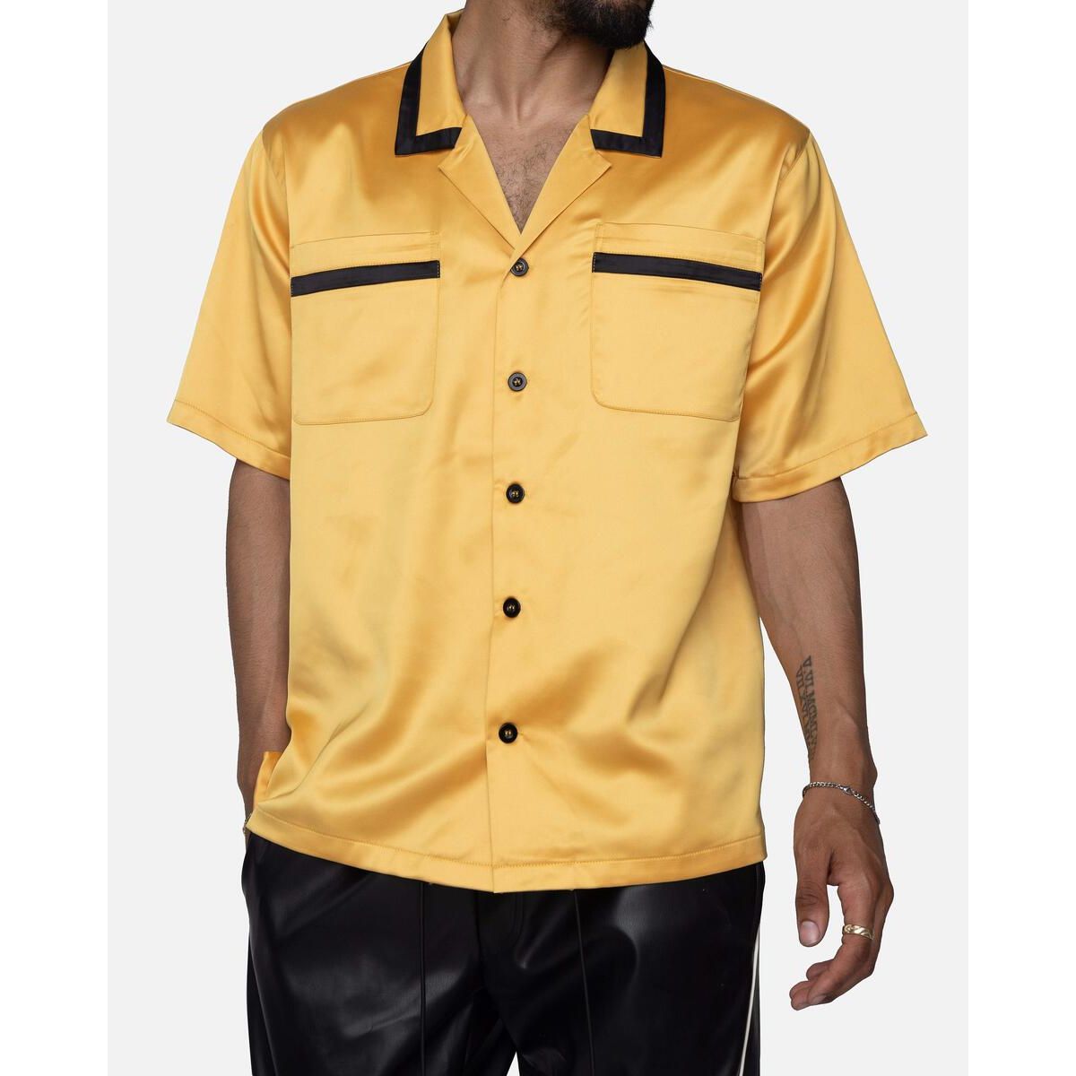 Stylish and trendy EPTM Villa Button Shirt in bright yellow color