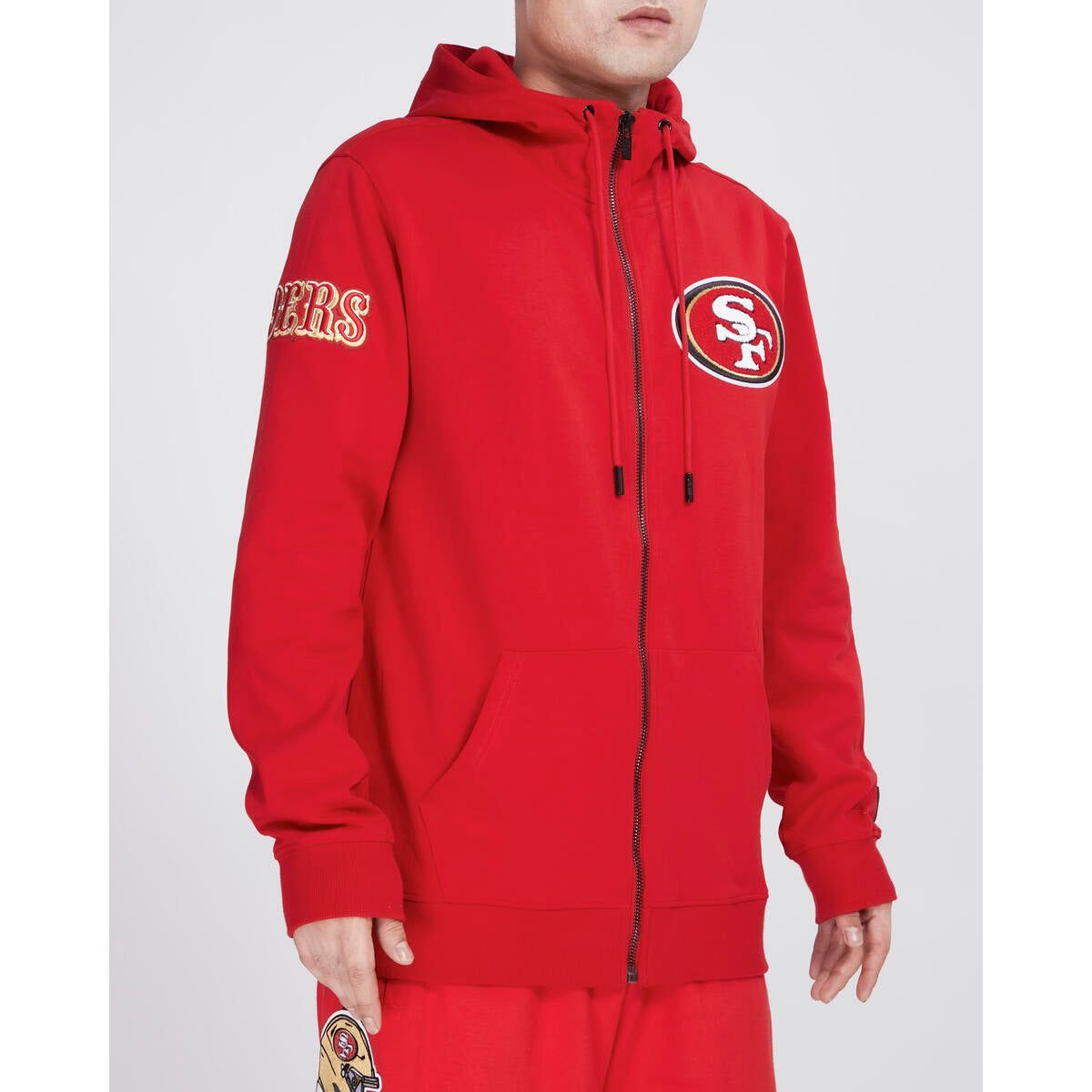 Pro Standard San Francisco 49ers Classic Logo Zipper Hoodie - Red (FS45410177-RED)