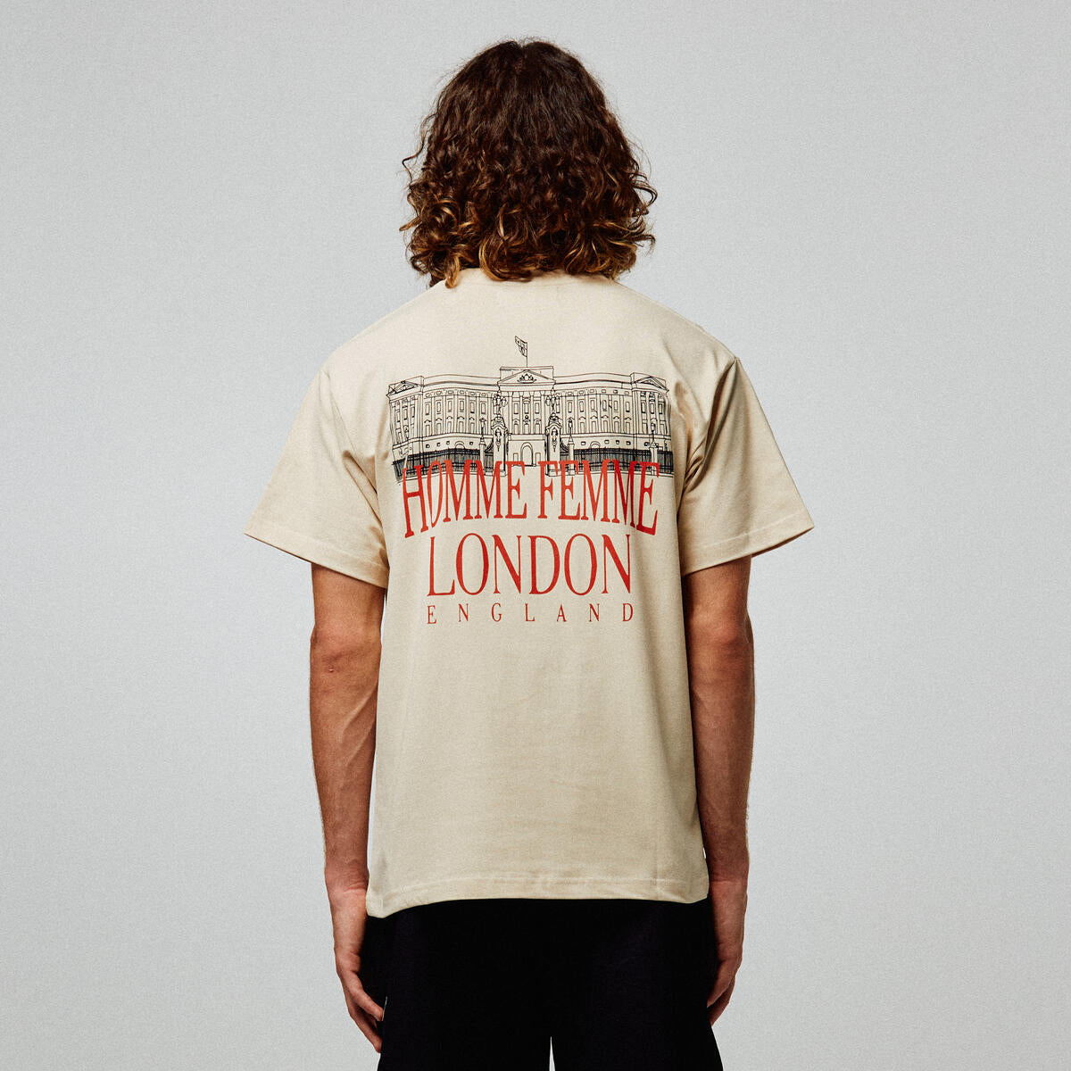 Homme + Femme Royal Crest Tee - Cream