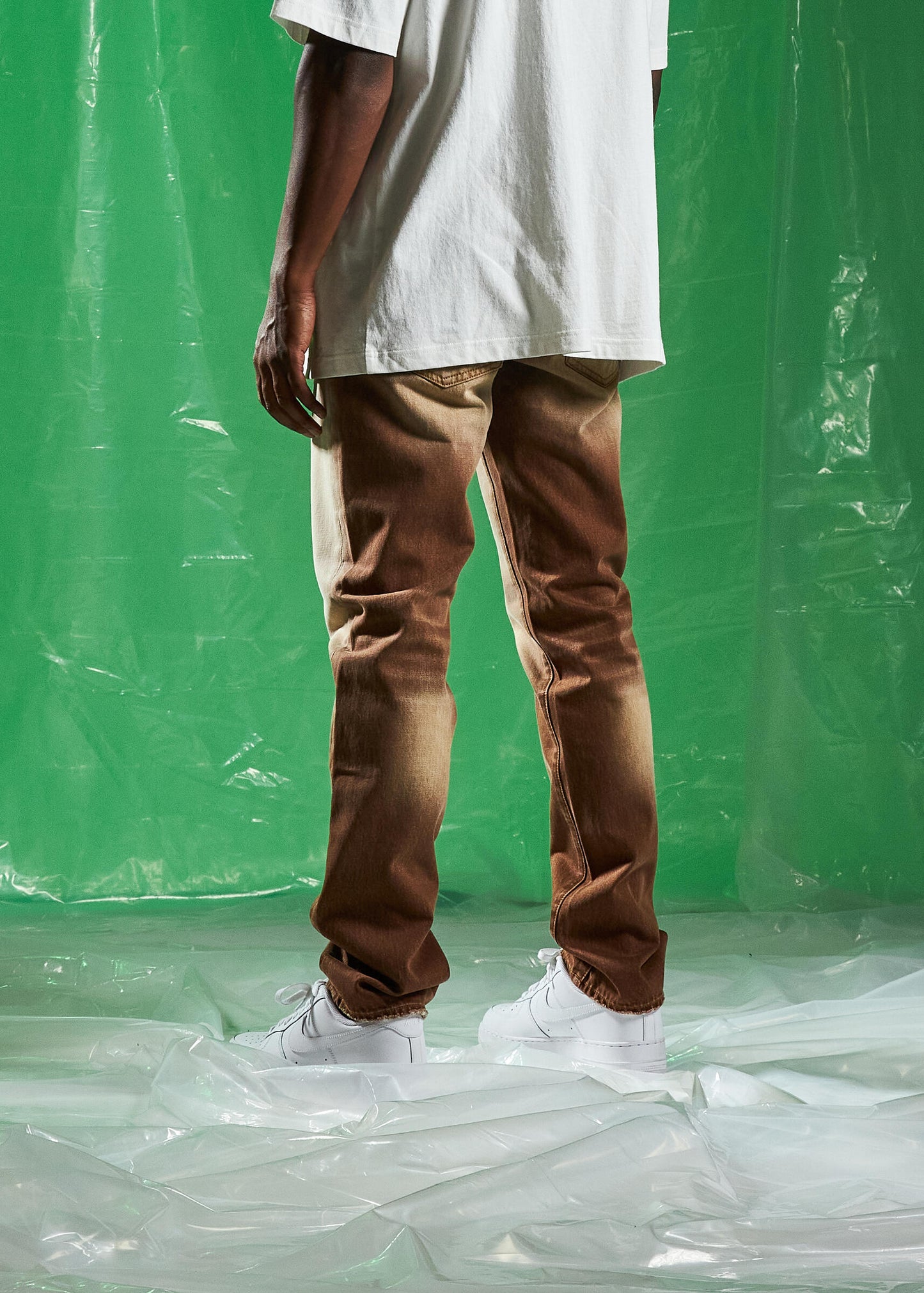 Versatile Embellish Saddle Tabacco Wash Denim Jeans (EMBSPR24-042) suitable for casual and dressy looks