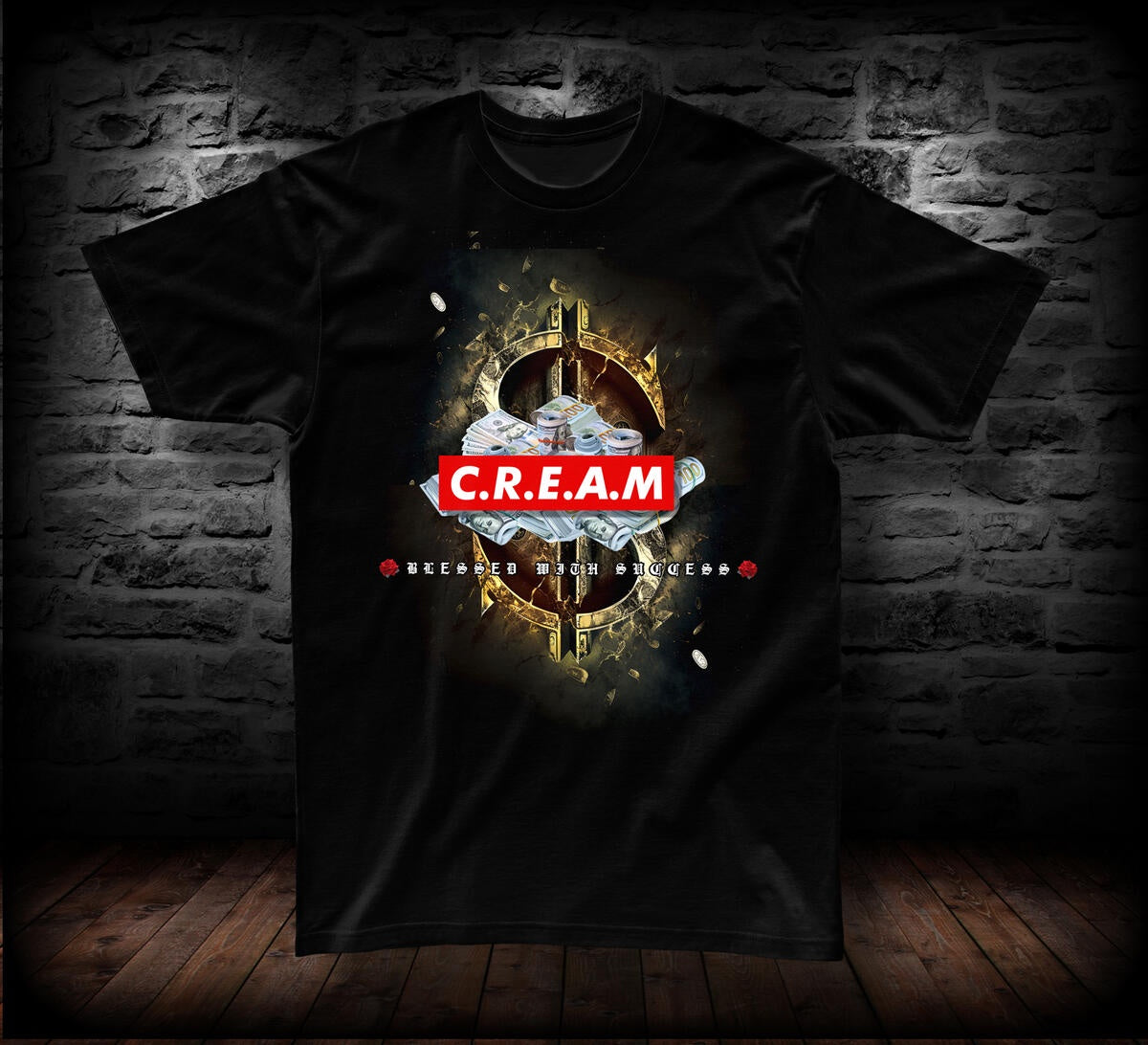 Game Changers Money Cream Black Tee - stylish and comfortable t-shirt for men
