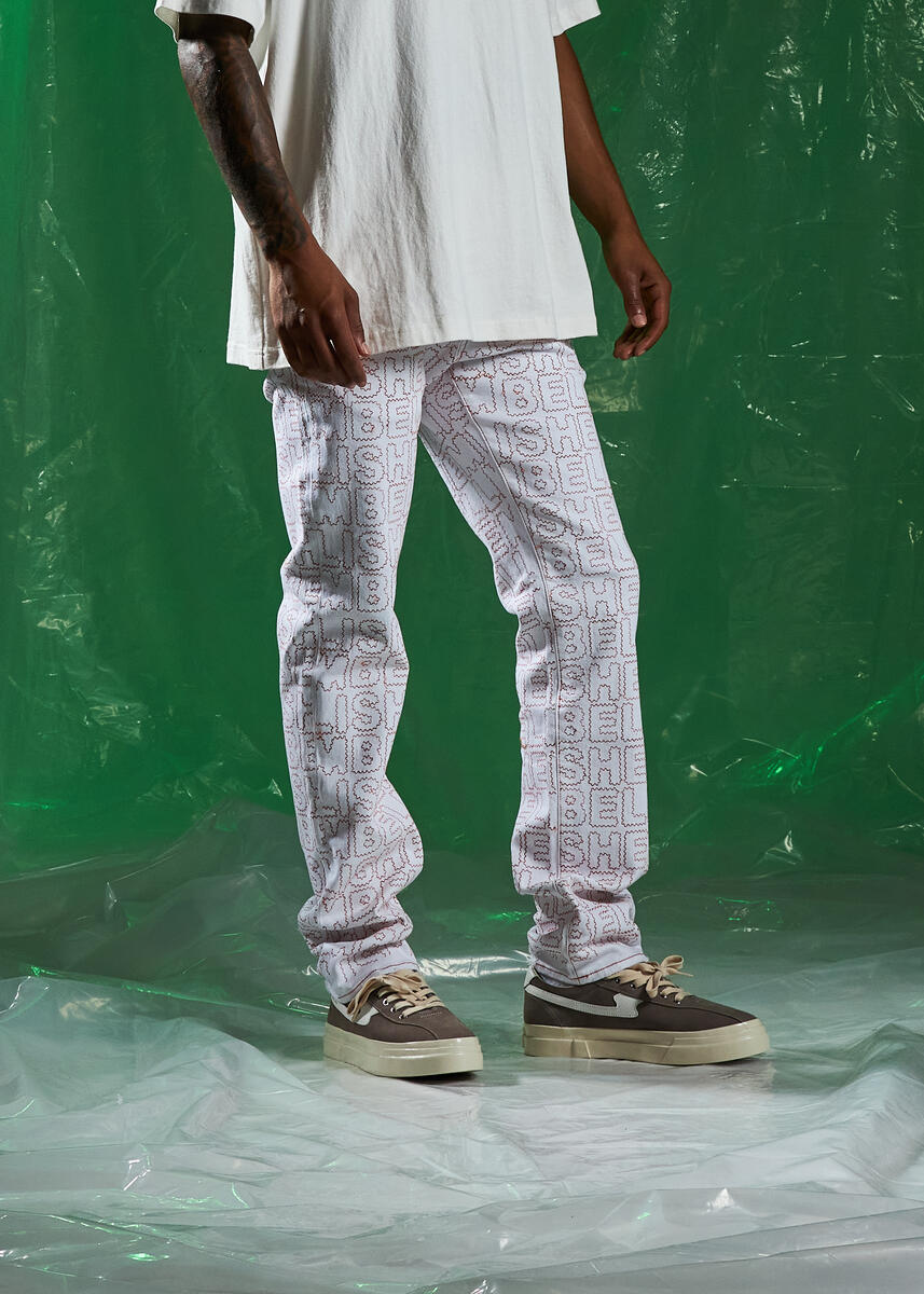 Embellish Mark White Denim Jeans (EMBSPR224-022)