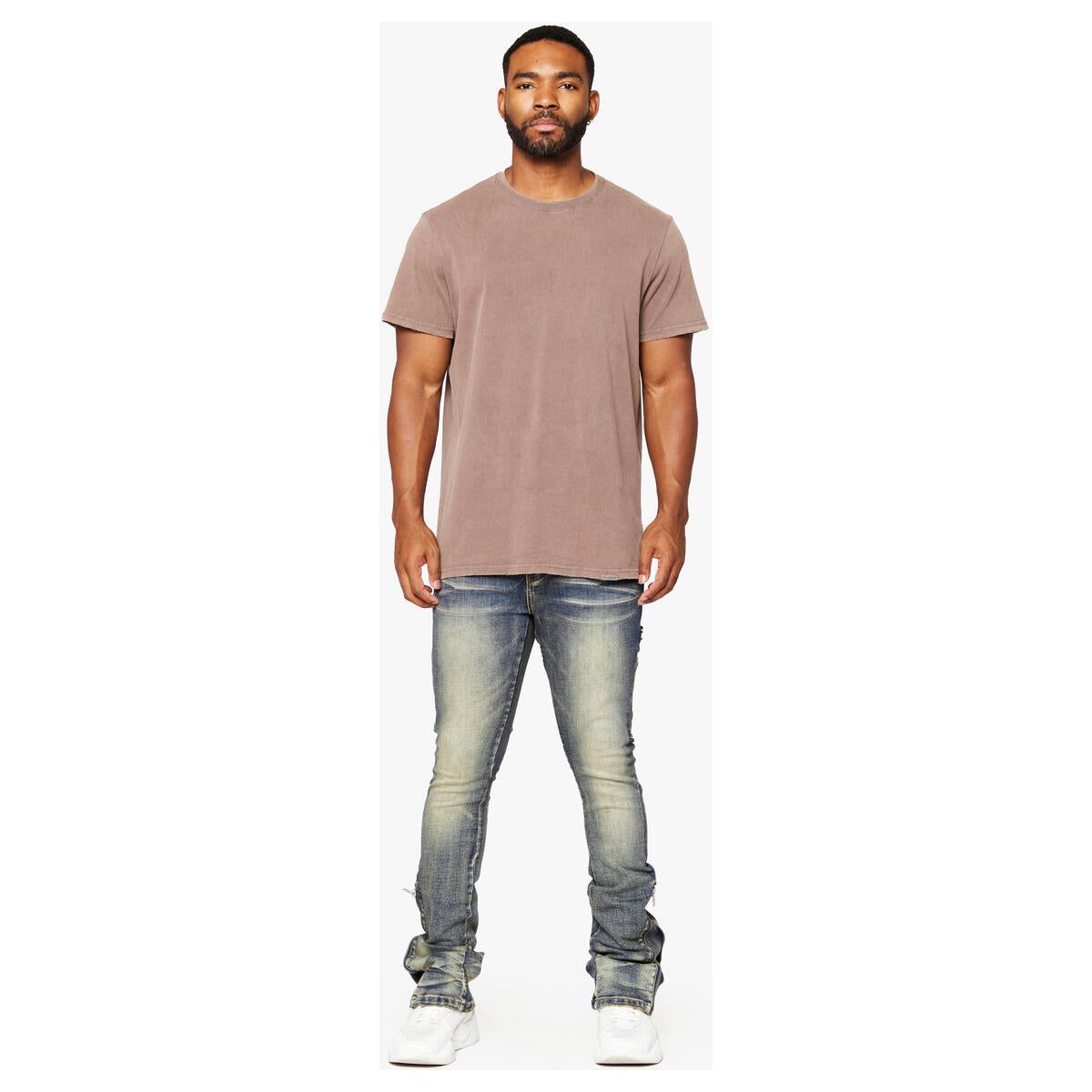 Slim-fit Valabasas Streamline DK Vintage Wash Stacked Denim Jeans in a vintage wash