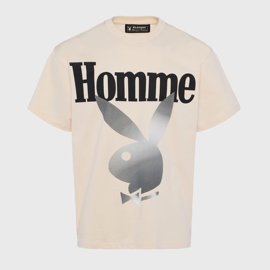 Homme + Femme "Twisted Bunny" Tee - Cream