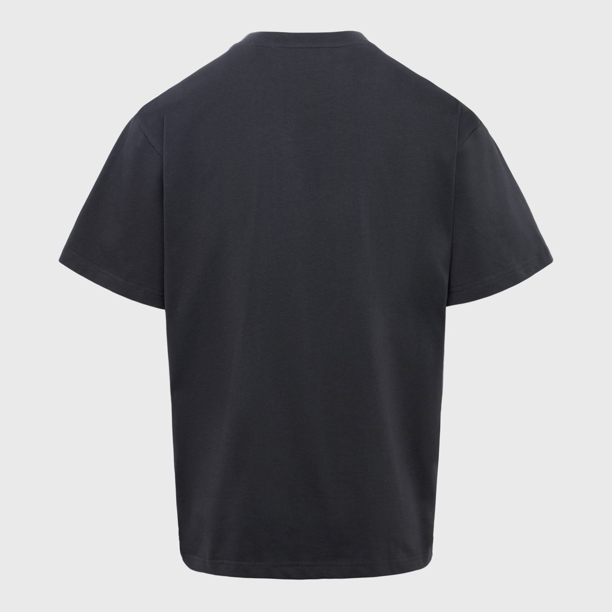 Close-up of the Nouveau Riche graphic on the Homme + Femme Black Tee, made from soft and comfortable fabric