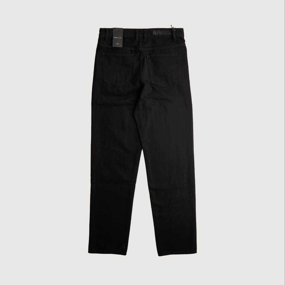 Embellish Spencer Jet Black Straight Denim Jeans (EMBCORE-SPNCRSTR88) for a stylish and sleek look