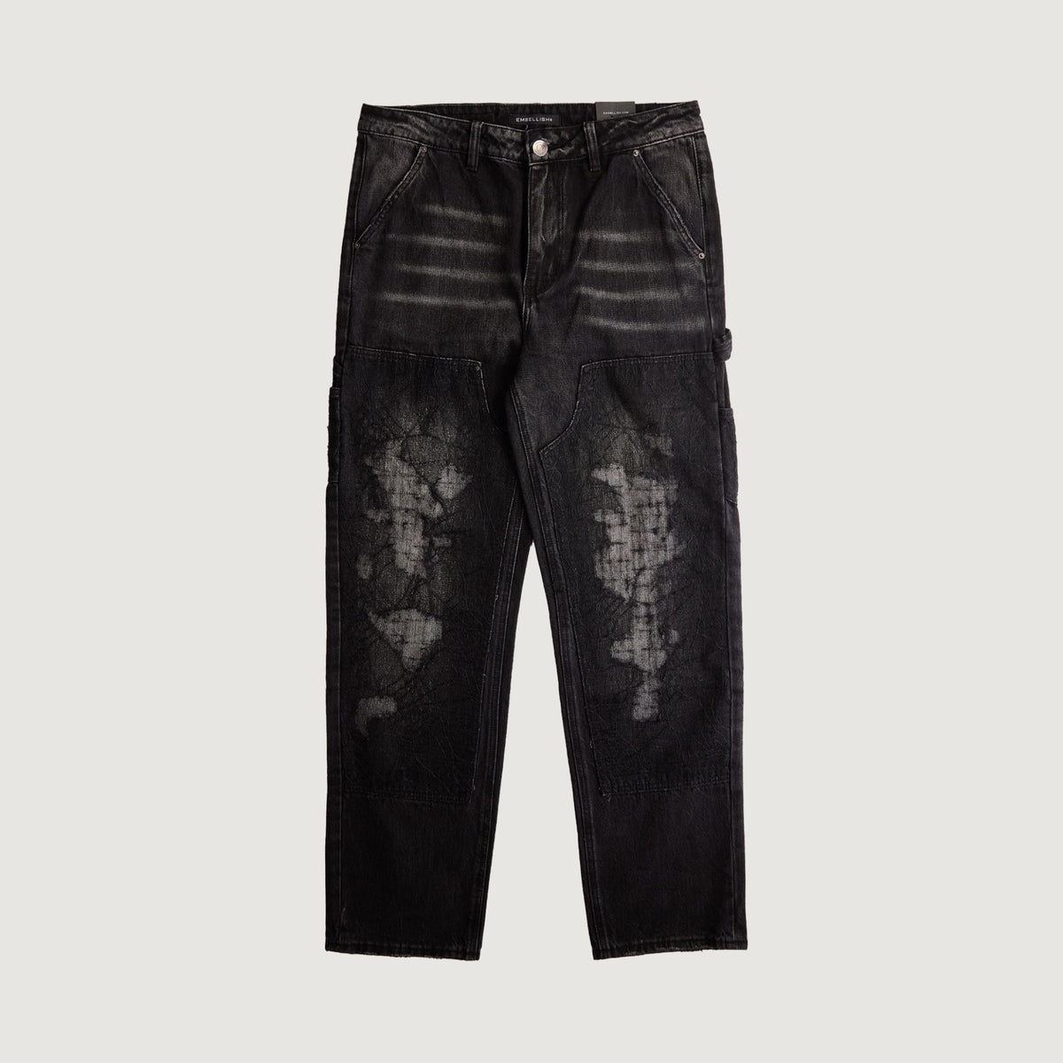 Embellish Carweb Venom Wash Denim Jeans (EMBF24-024) - Stylish and durable jeans with a unique wash design and comfortable fit for men