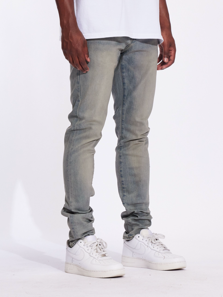 Crysp Denim Atlantic Pacific Wash Denim Jeans back view on model