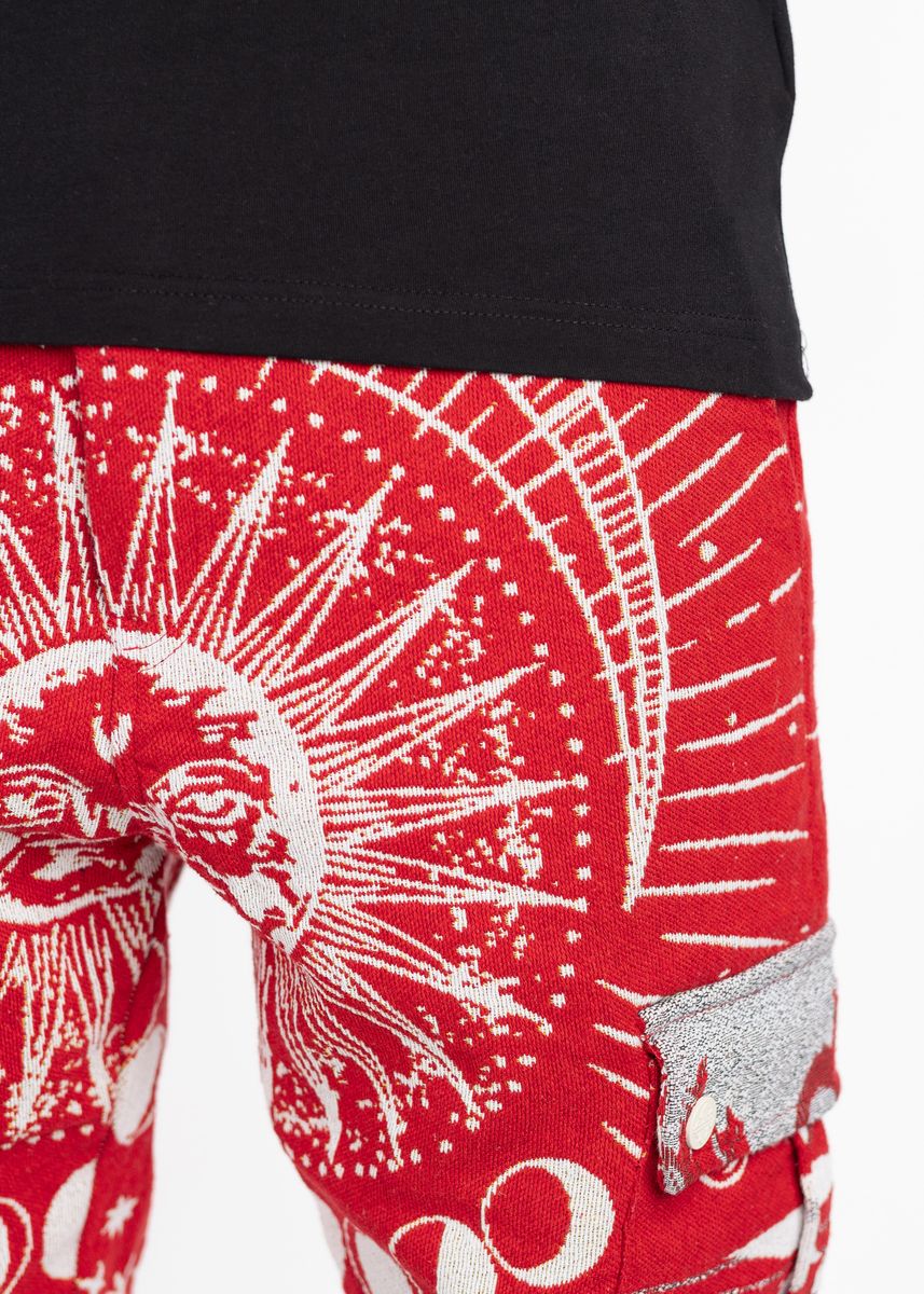 Versatile Guapi Blood Red Tapestry Pants suitable for all body types and sizes
