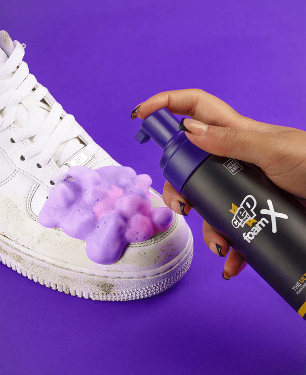 Professional-grade Crep Protect Foam X ideal for use on a variety of materials