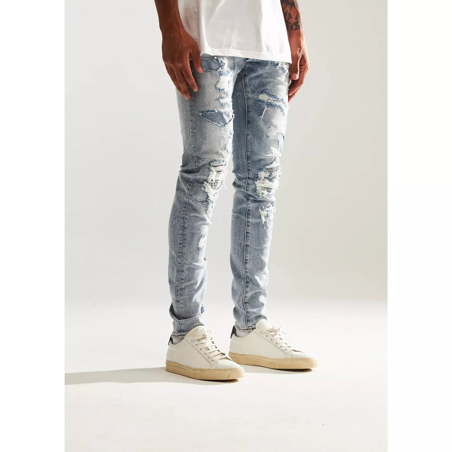 Embellish PIA Rip & Repair Denim Jeans (EMBF122-022)