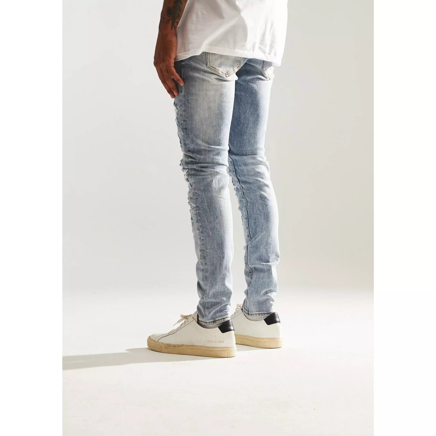 Embellish PIA Rip & Repair Denim Jeans (EMBF122-022) with distressed detailing and stylish design