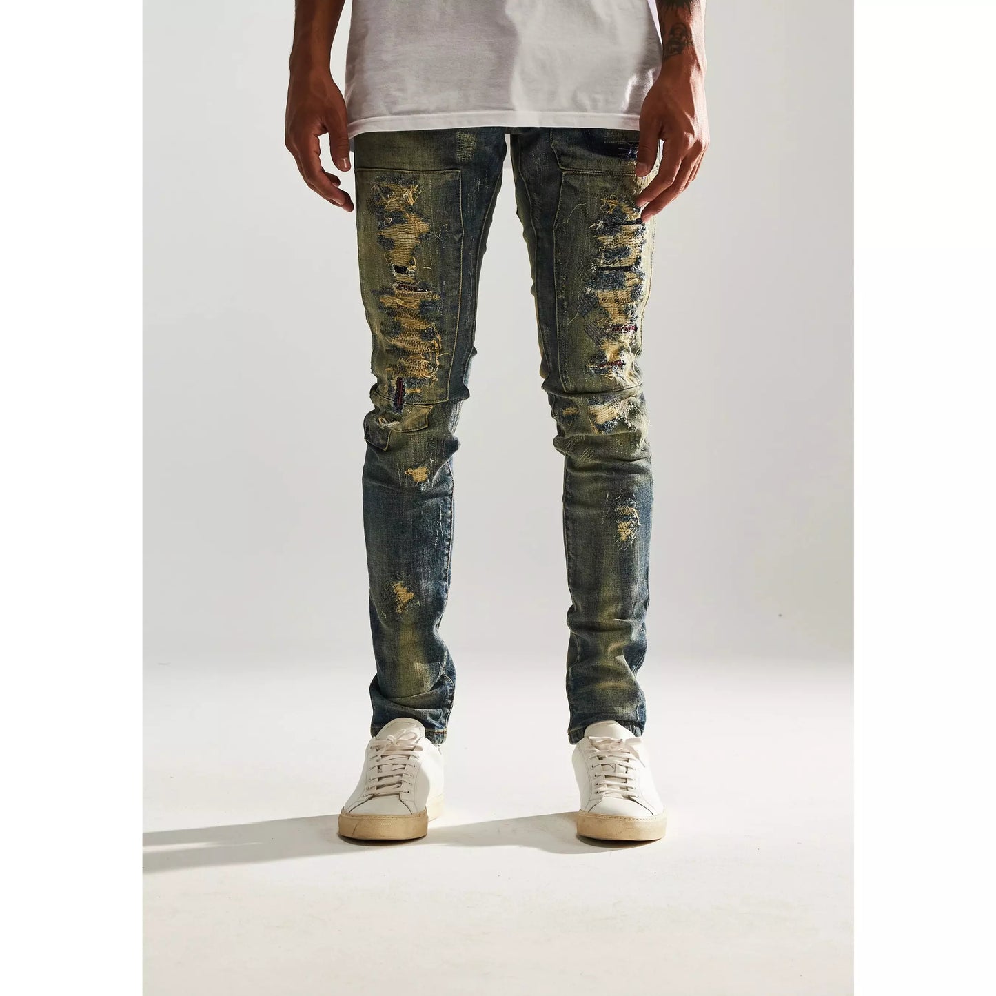 Embellish Barker Sand Wash Denim Jeans (EMBSP122-100)