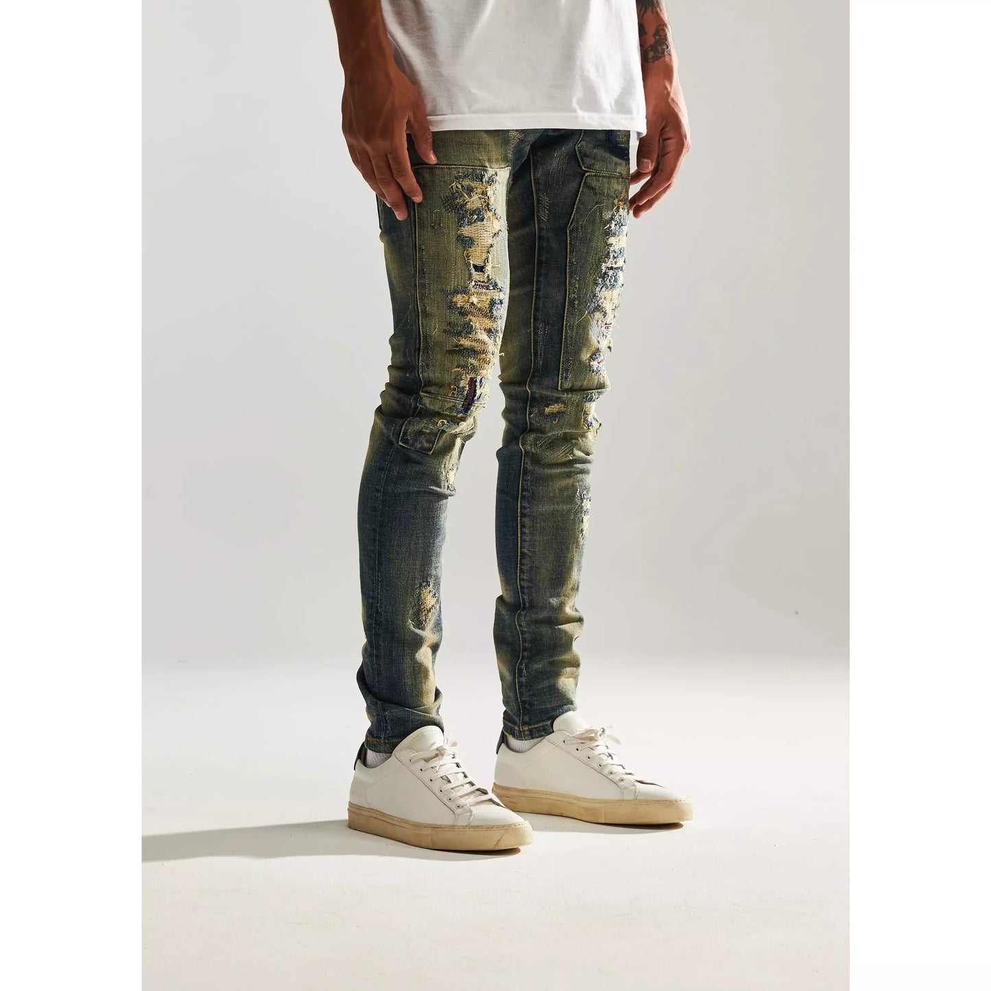 Embellish Barker Sand Wash Denim Jeans (EMBSP122-100)