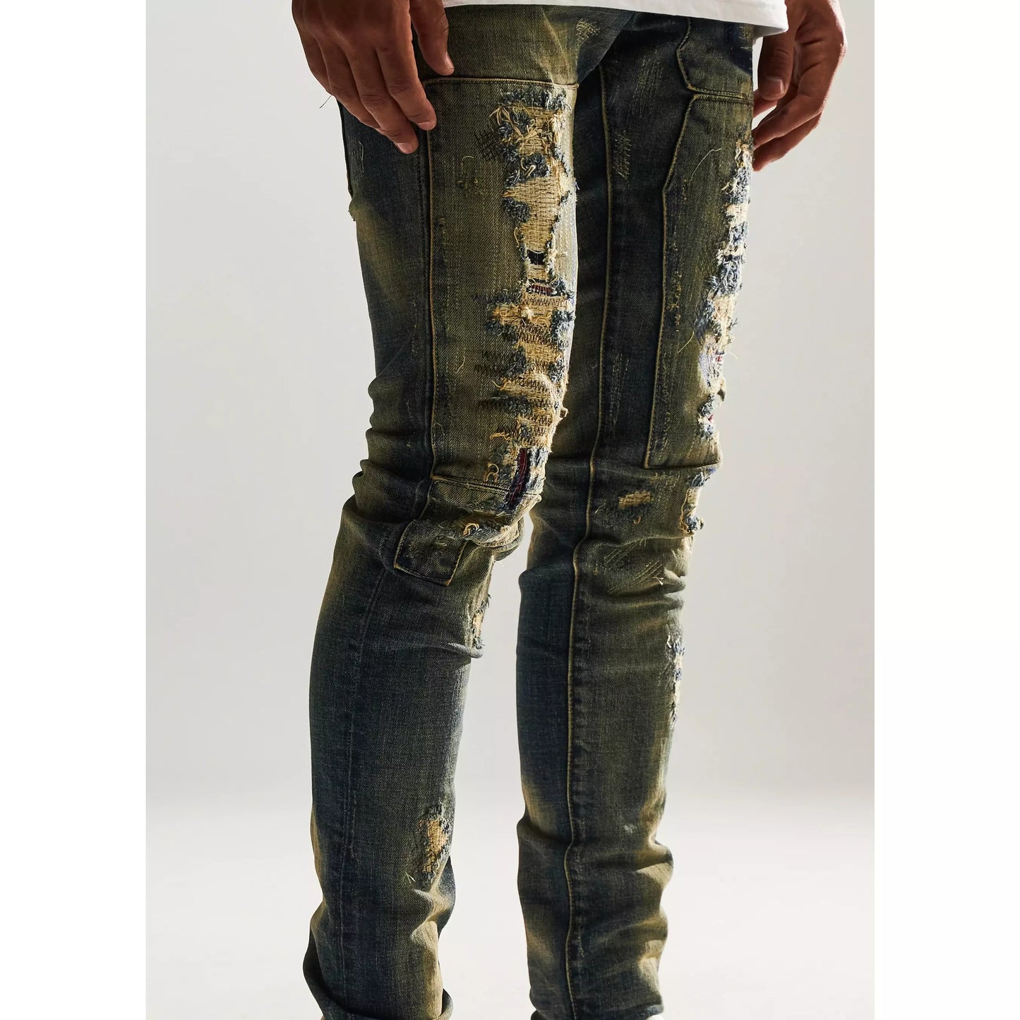 Embellish Barker Sand Wash Denim Jeans (EMBSP122-100)