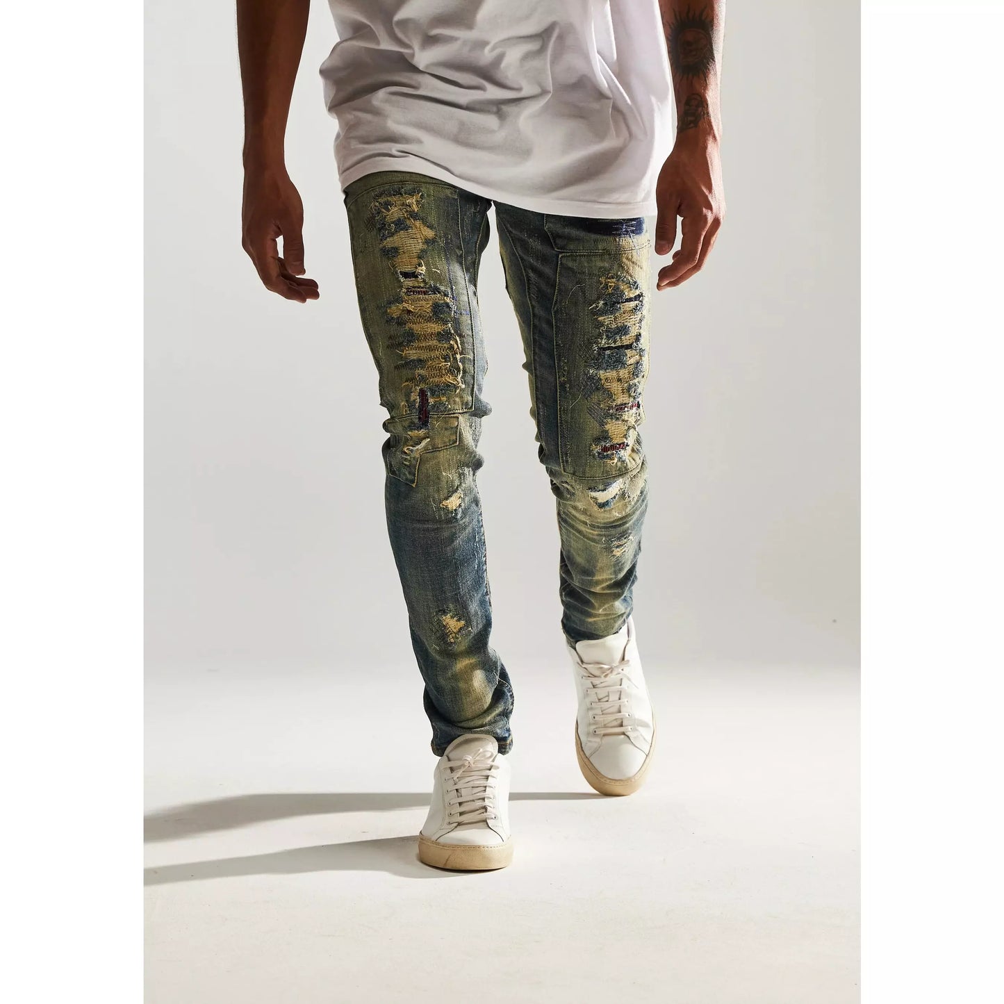 Embellish Barker Sand Wash Denim Jeans (EMBSP122-100)