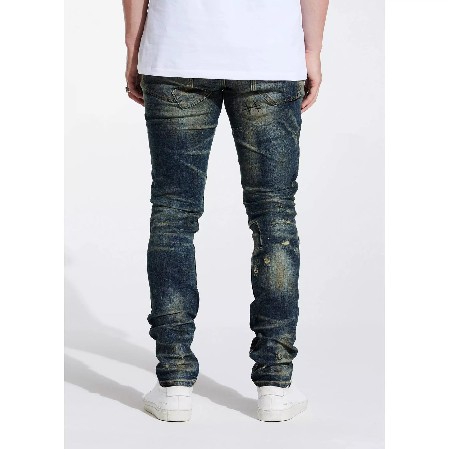 Fashionable Embellish Fez Rip & Repair Denim with Unique Rip and Repair Design