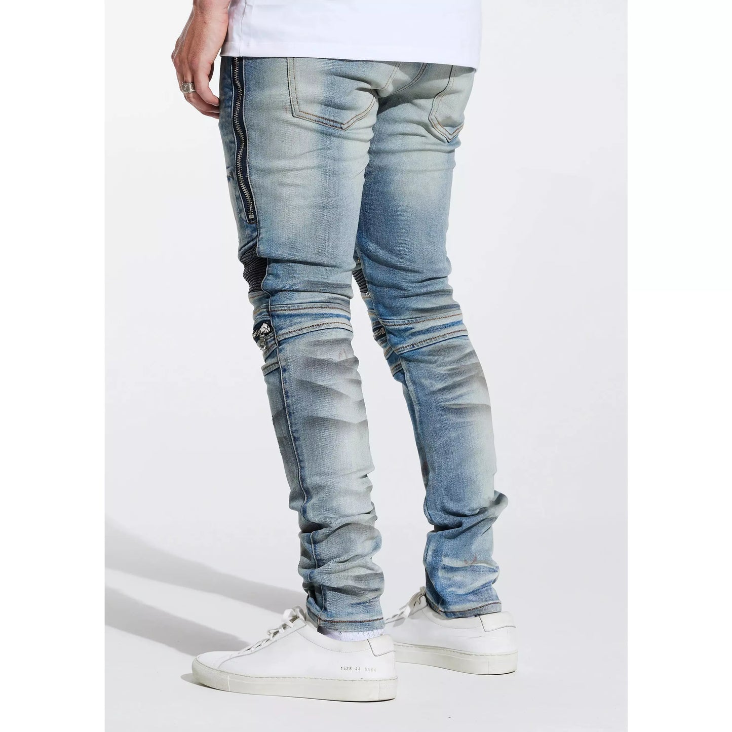 Sunny Biker Denim (EMBSP221-122) featuring bold, eye-catching embellishments and unique details