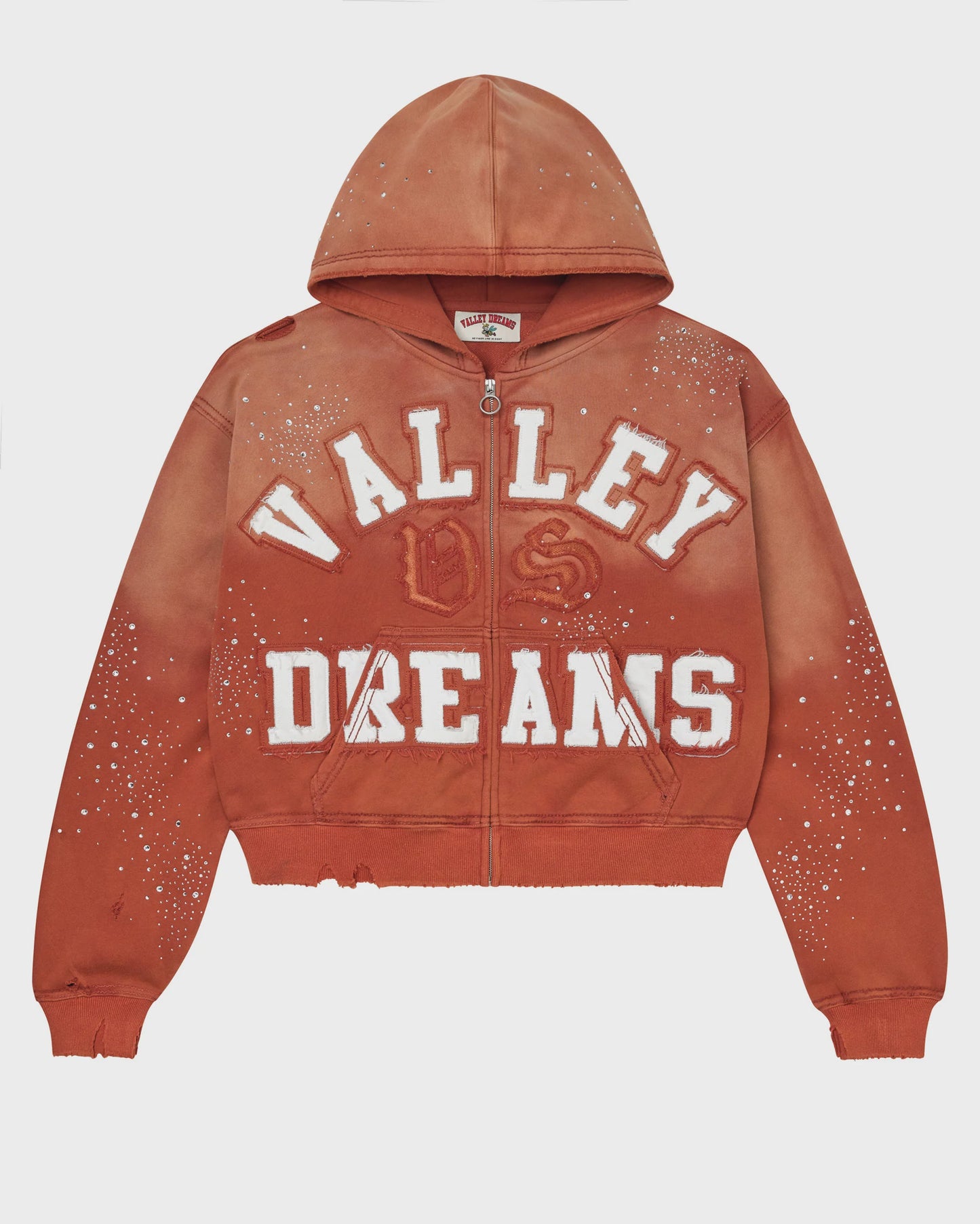 Vale "Classico" Orange Zip Up Hoodie