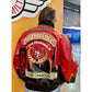 Jeff Hamilton San Francisco 49ers 5X Champions Vegan Leather Jacket - Red/Black