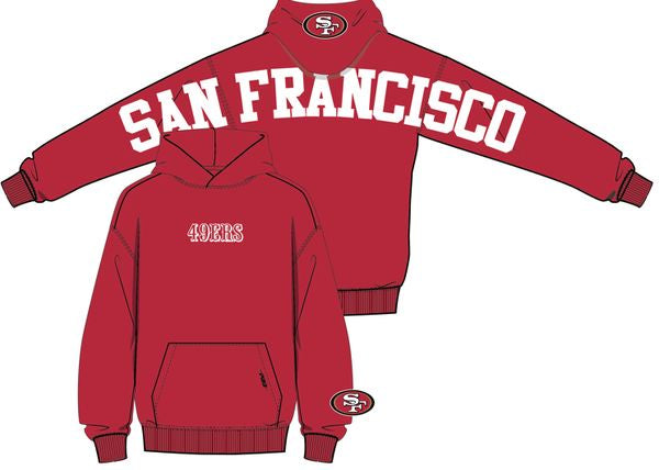 Pro Standard San Francisco 49ers Wingspan Hoodie - Red/White (FS45410468-RDW)