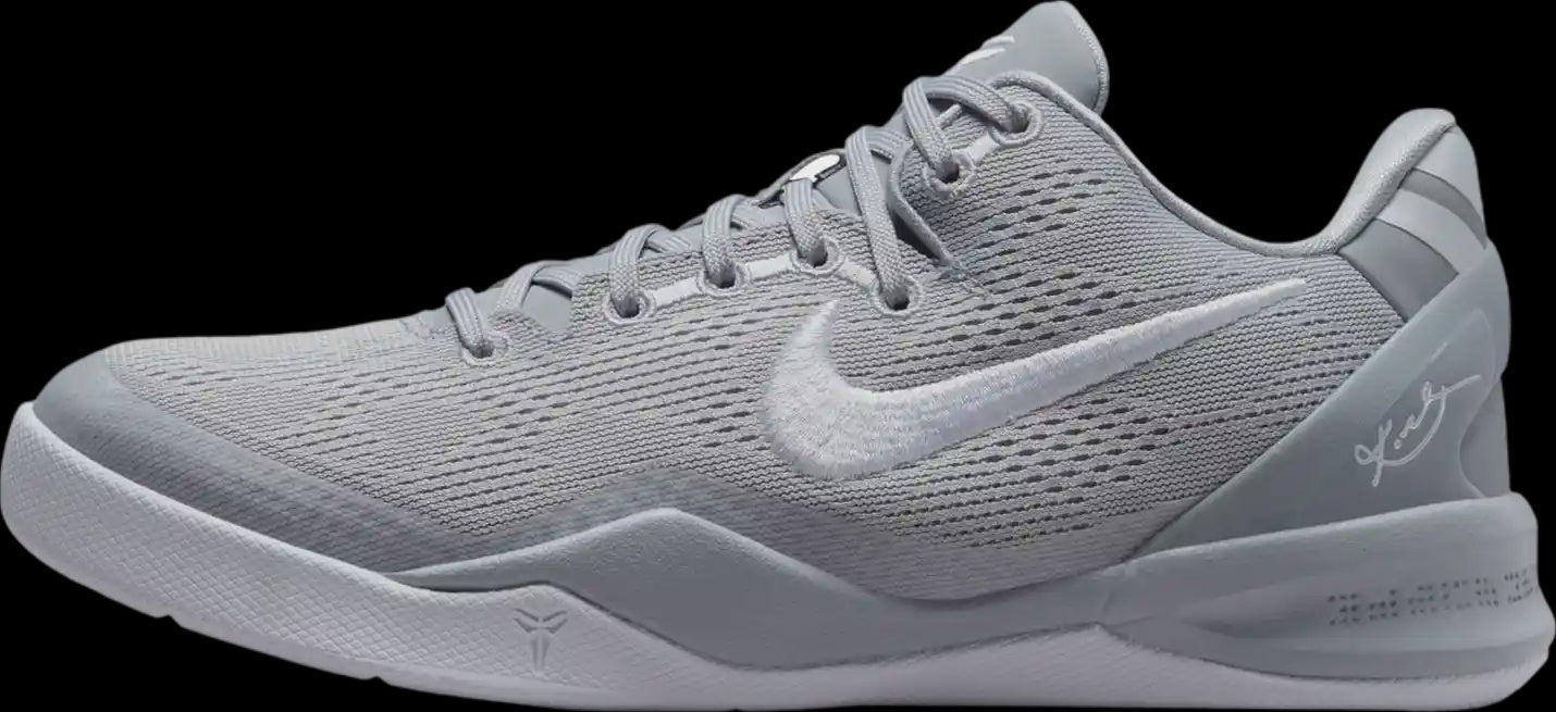 Nike Kobe 8 Protro - Wolf Grey (GS) (FN0266-003) basketball shoes for kids