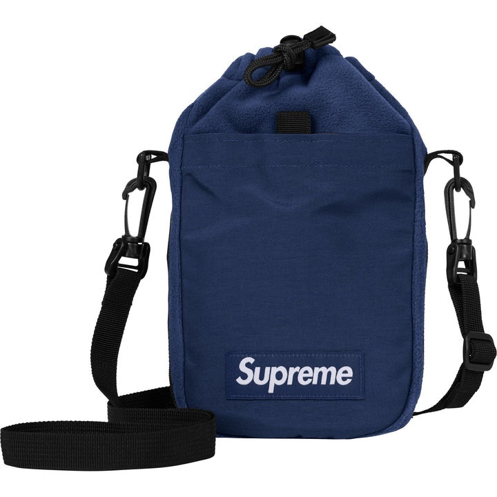 Supreme Polartec Sling Bag in Navy, part of the FW24 Collection, designed for versatility and style