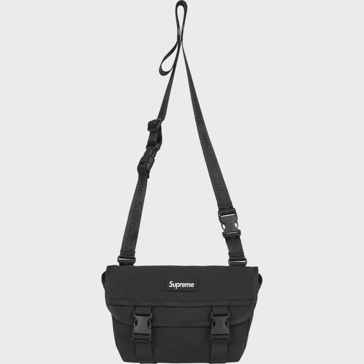 Black Supreme Mini Messenger Bag from Season SS25, brand new (deadstock)