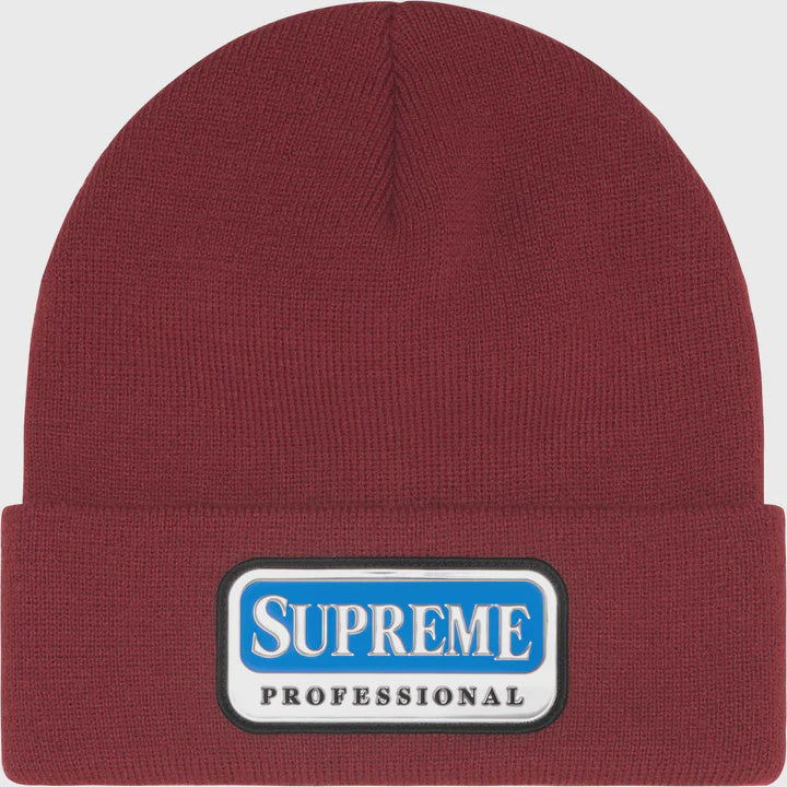 Supreme Professional Beanie in Cardinal Red, perfect for winter weather