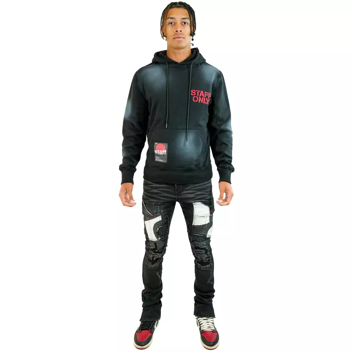 Premium quality PR-WB-1203 denim jeans with black pockets for men