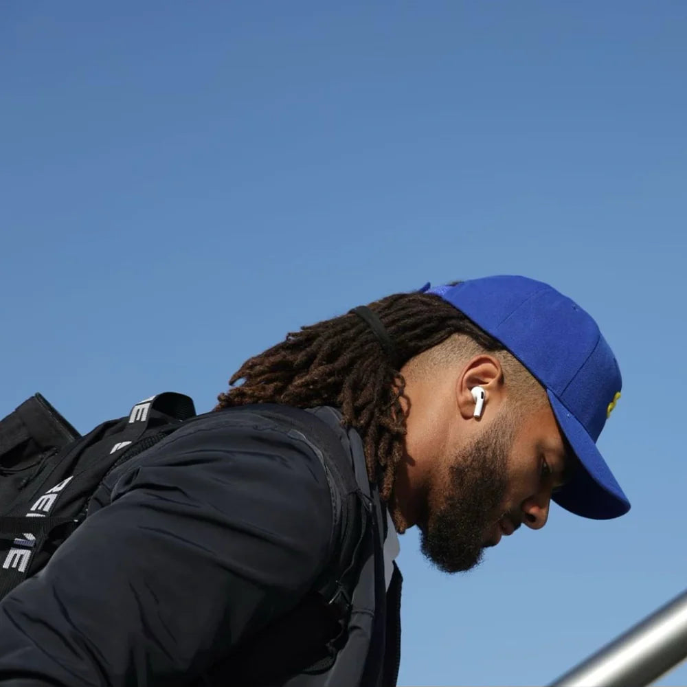 RESID3NCY The City Snapback Hat in Blue, a stylish and trendy accessory for urban fashion enthusiasts