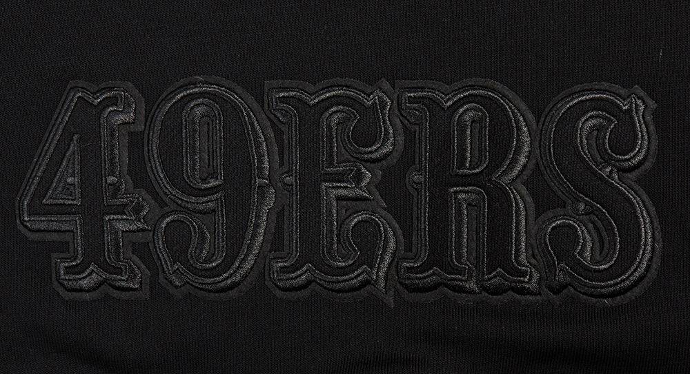Pro Standard San Francisco 49ers Neutral Women's Cropped Hoodie - Black (FS4C44994-BLK)