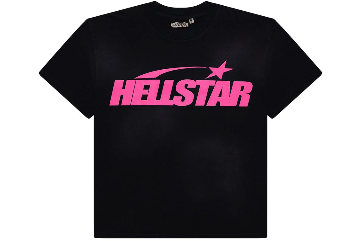 Stylish HELLSTAR Classic Tee in Black and Pink, perfect for everyday wear