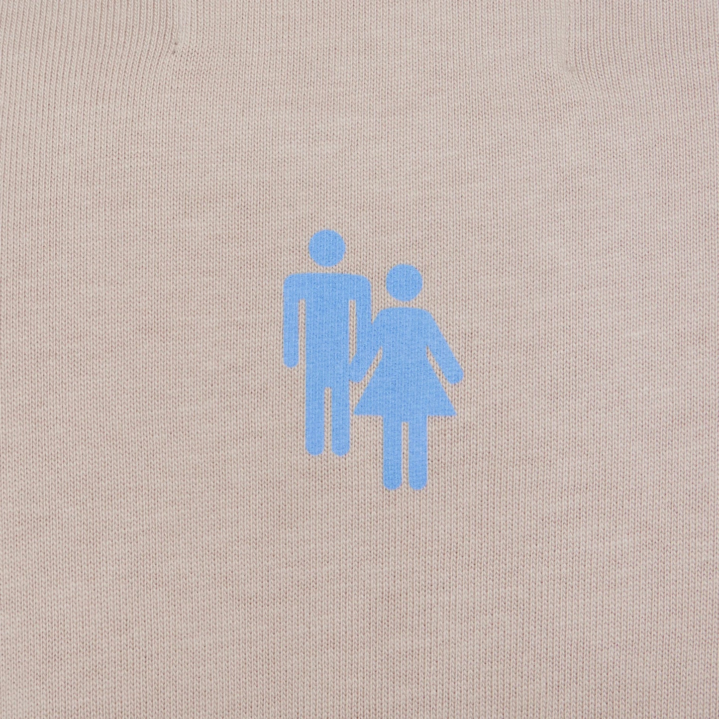 Fashionably dressed man and woman wearing matching Homme + Femme Double R Tees in Grey for a casual and trendy look