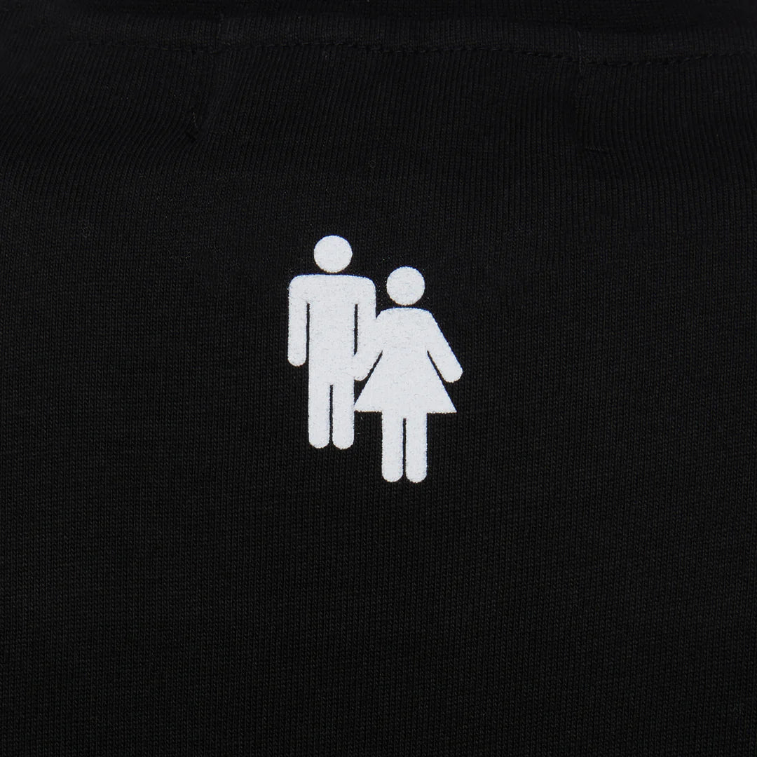 High-quality, comfortable black tee with basketball design by Homme + Femme