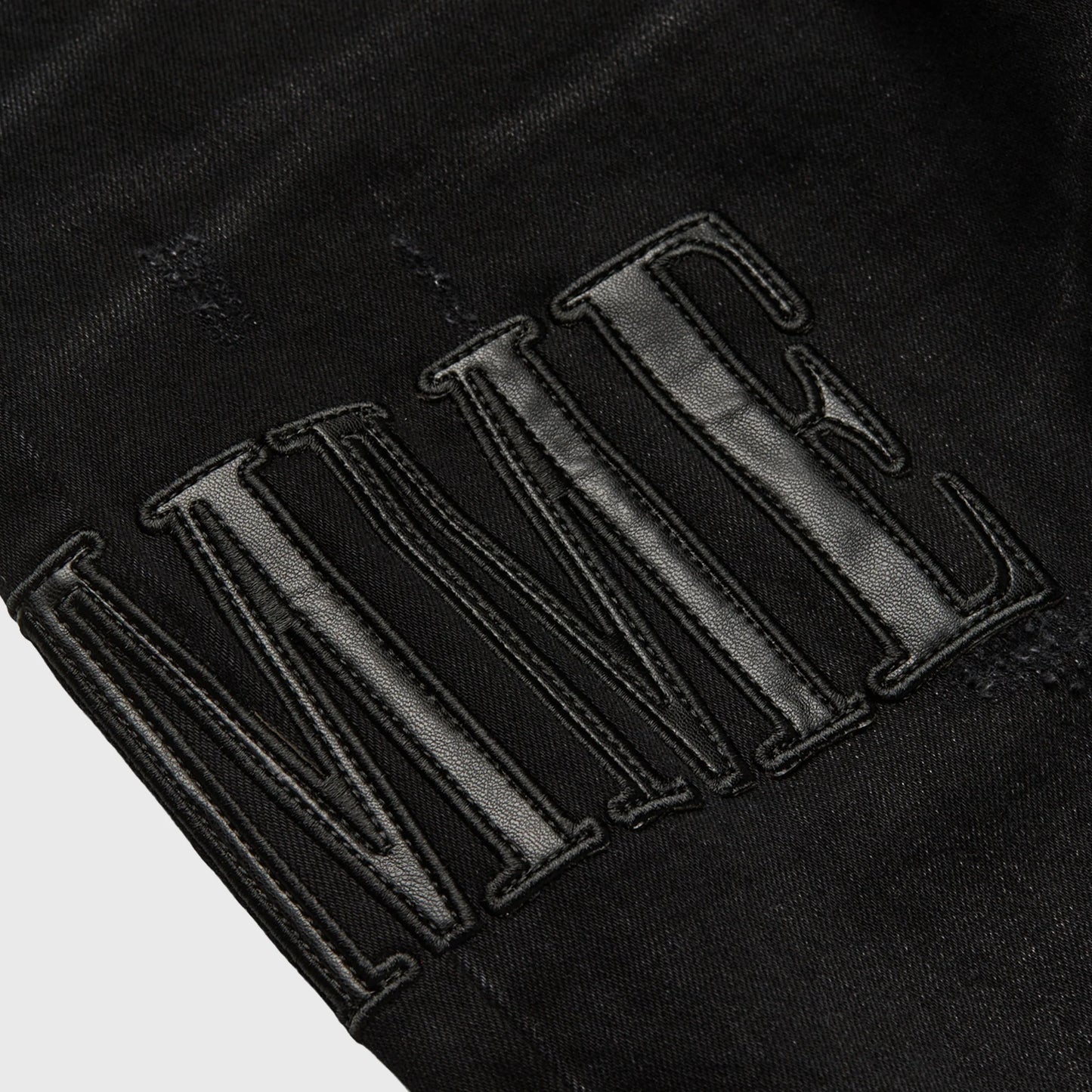 Homme + Femme Letterman Denim Black w/Black