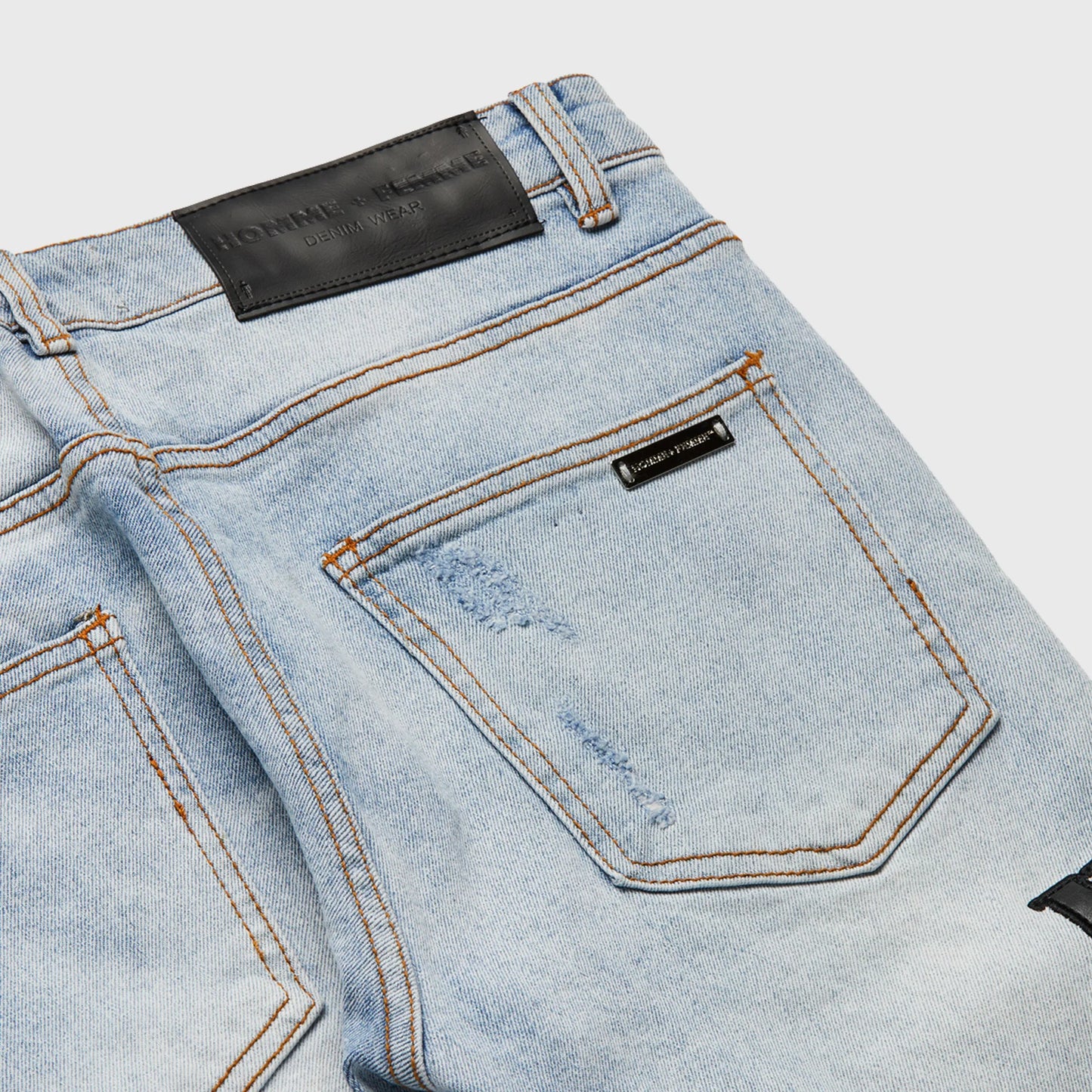 Homme + Femme Letterman Denim Blue w/Black