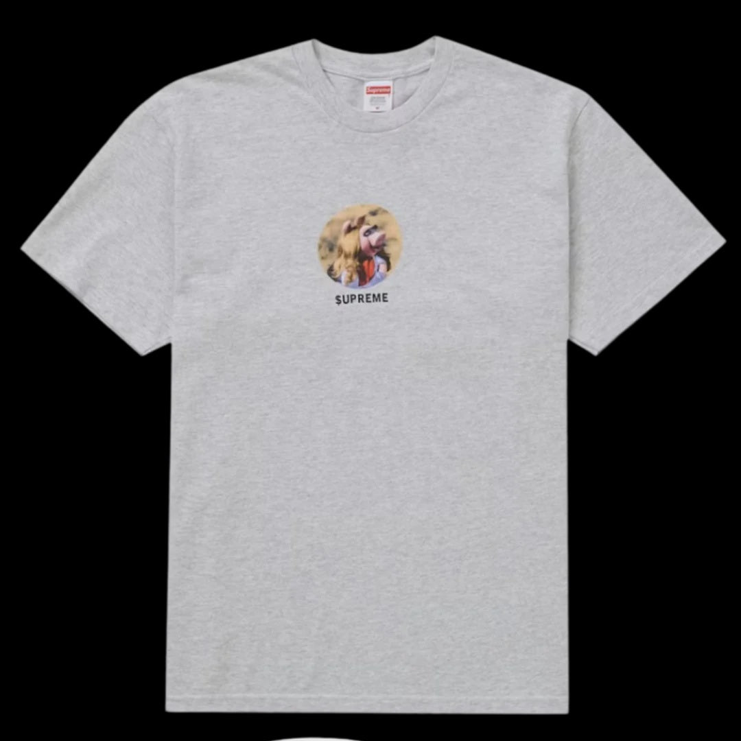 Supreme Miss Piggy Tee in Ash Grey SS24 - trendy, high-quality fashion item for casual wear