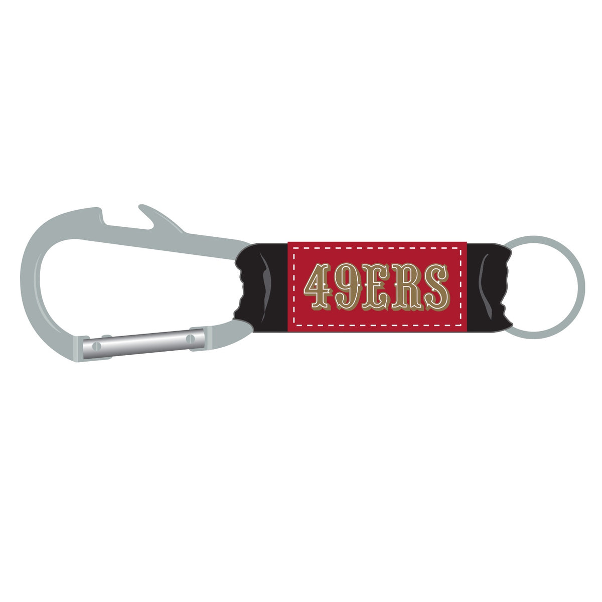Mojo Accessories San Francisco 49ers Sustainable Carabiner Keychain
