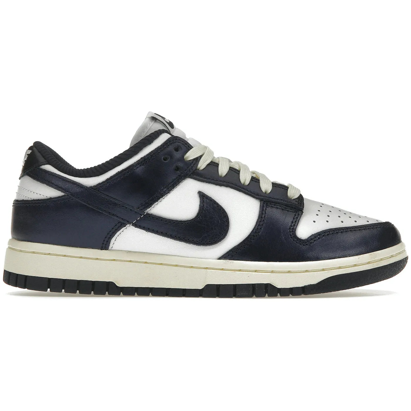 Nike Dunk Low PRM - Vintage Navy (W) (FN7197-100) women's sneakers for casual wear and street style fashion in a classic colorway